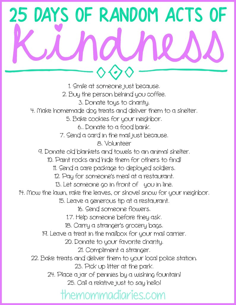 random acts of kindness